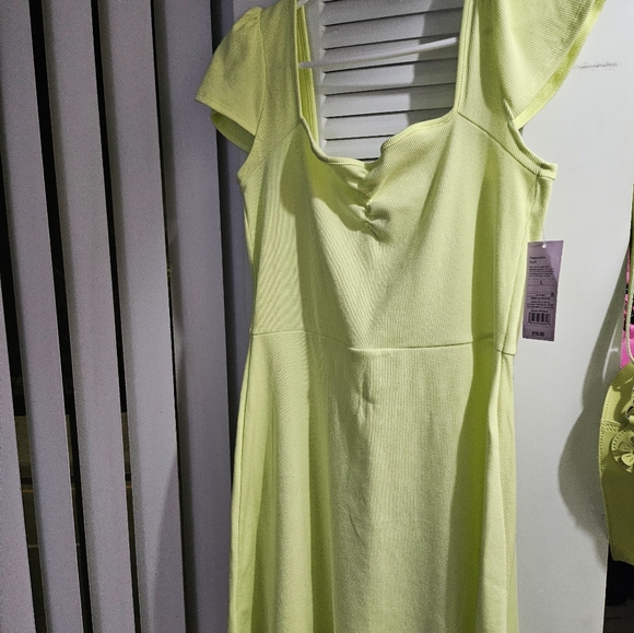 Wild Fable Skater dress neon paste green yellow - Picture 2 of 8
